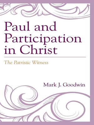 cover image of Paul and Participation in Christ